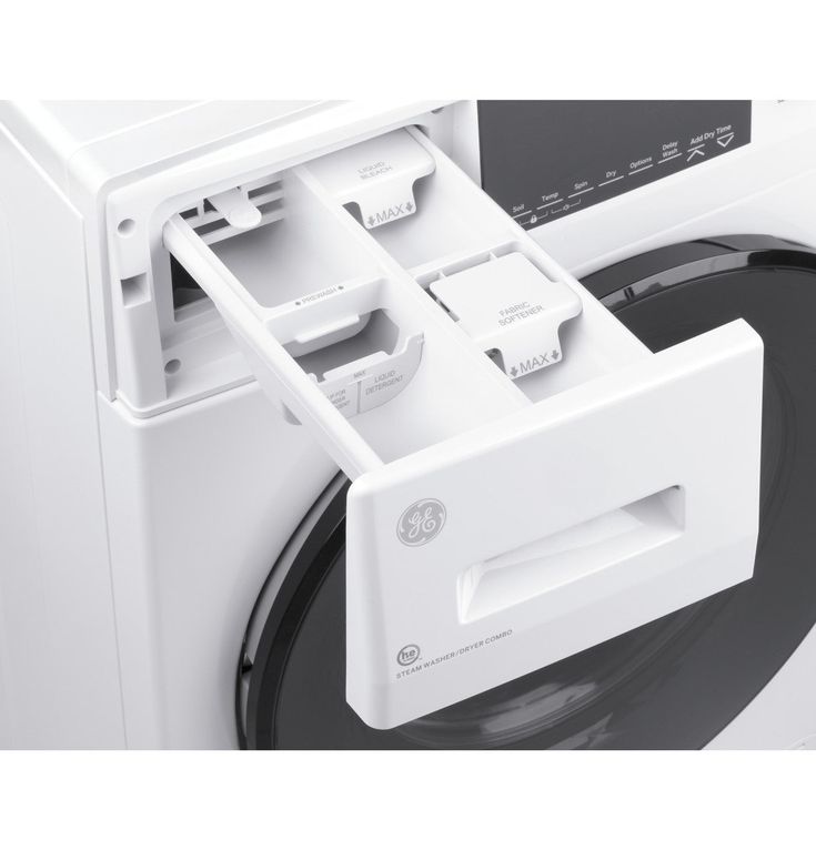 GE 2.4 cu. ft. White High-Efficiency 120-Volt Ventless Electric All-in-One Washer Dryer Combo
