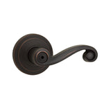 Lido Satin Nickel Privacy Bed/Bath Door Lever Featuring Microban Antimicrobial Technology - Super Arbor