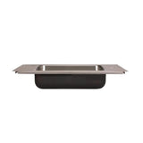 Classroom Sink, Drop-in, 17 in. x 25 in. 1-Compartment, ADA, SS, L/R Faucet Ledges, 6.5 in. Deep, Drain Center Rear