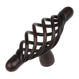 3 in. Long Rustic Bronze T-Handle Birdcage Cabinet Knobs (10-Pack) - Super Arbor