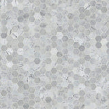 MSI Carrara White Hexagon 12 in. x 12 in. x 10 mm Polished Marble Mesh-Mounted Mosaic Floor and Wall Tile (10 sq. ft. /case)