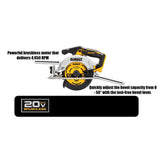 20-Volt MAX Brushless Cordless 6-1/2 in. Circular Saw (Tool-Only) - Super Arbor
