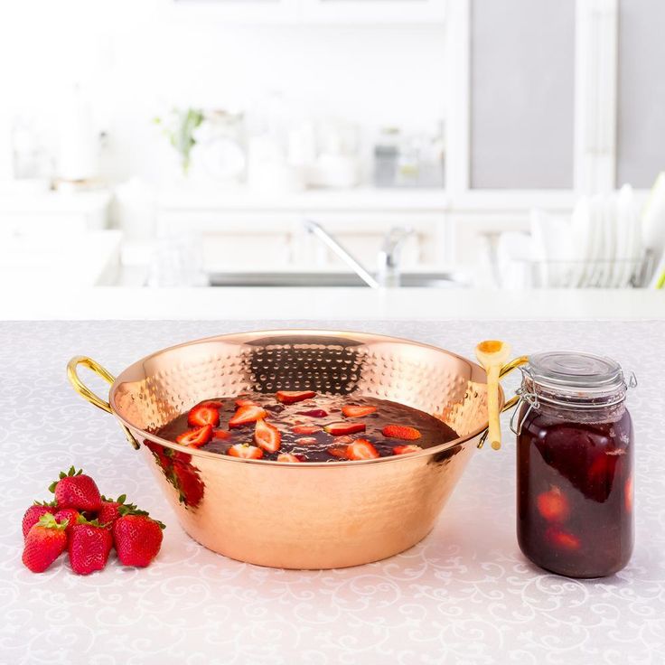Solid Copper Hammered Preserve Pan/Tray