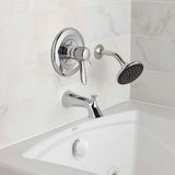 Lahara Single-Handle 1-Spray Tub and Shower Faucet in Chrome (Valve Included) - Super Arbor