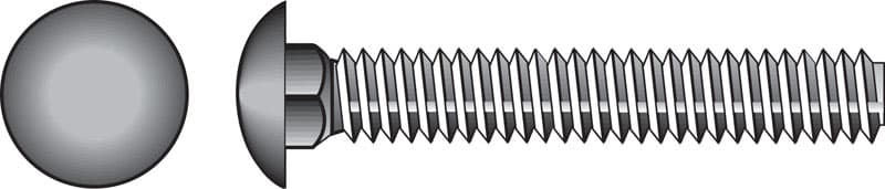 Hillman 3/8 in. x 5 in. Hot-Dipped Galvanized Steel Carriage Bolt, 50-Pack