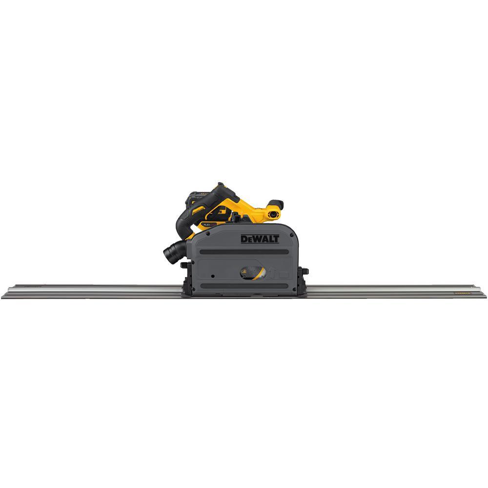 FLEXVOLT 60-Volt MAX Lithium-Ion Cordless Brushless 6-1/2 in. Track Saw Kit with Battery 2Ah, Charger, Case and Track - Super Arbor