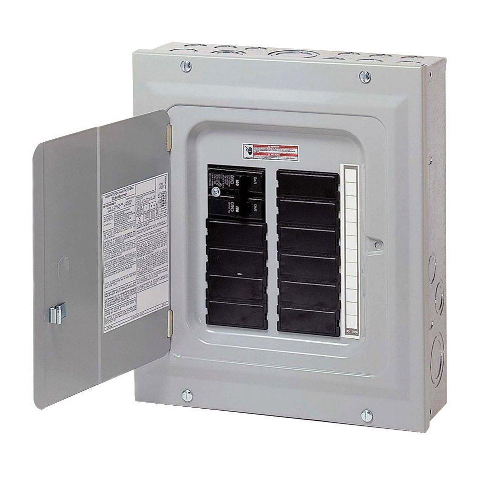 BR 100 Amp 20-Space 40-Circuit Indoor Main Breaker Load Center with Combination Cover - Super Arbor