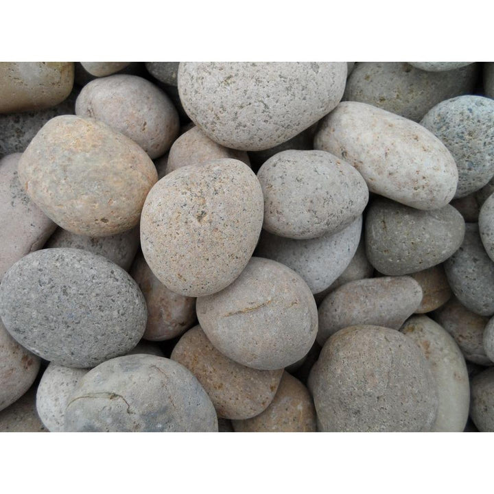 Butler Arts 0.50 cu. ft. 1 in. - 2 in. Unpolished Brown Mexican Beach Pebble Bag (20-Pack / Pallet) - Super Arbor
