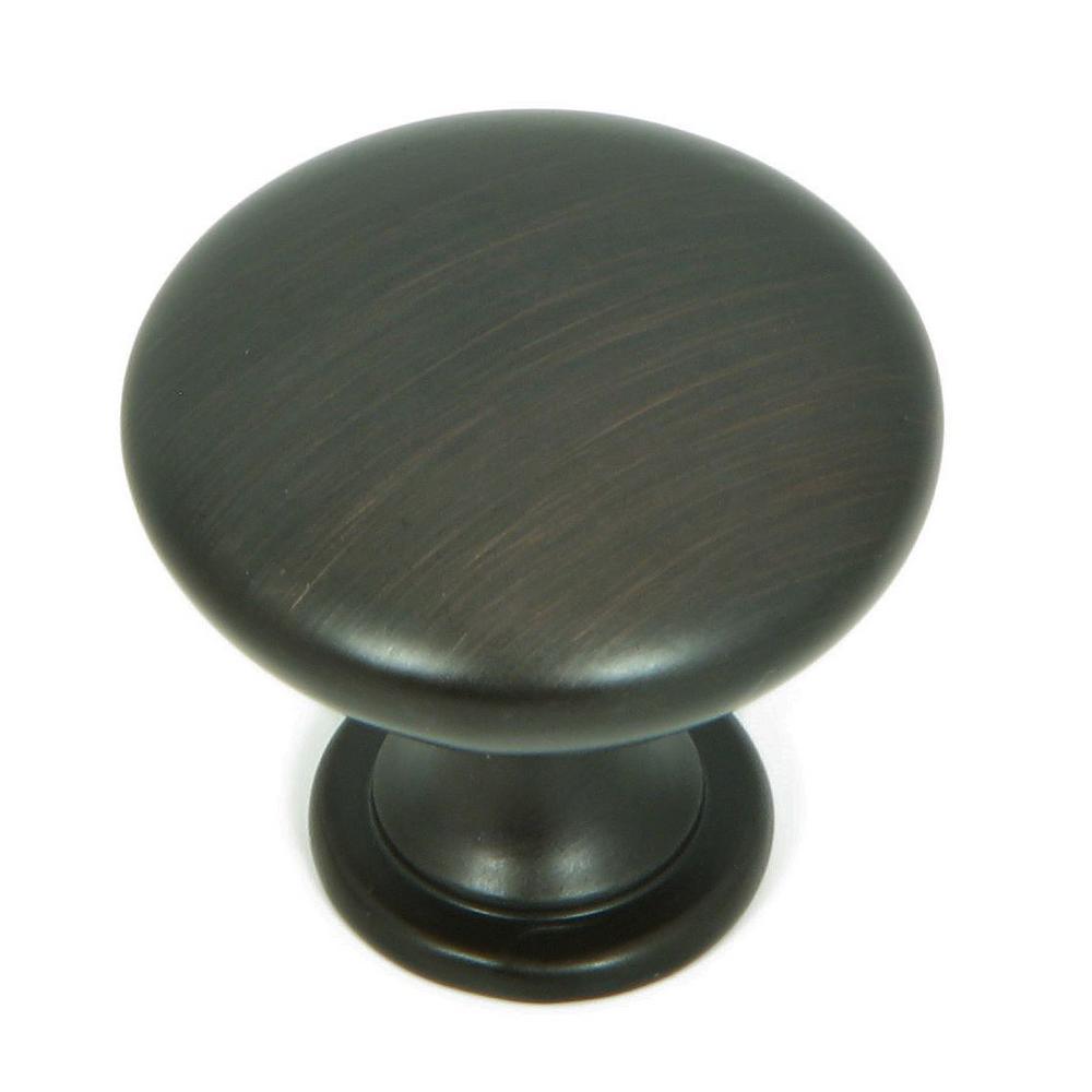 1.25 in. Matte Black Round Cabinet Knob (Pack of 10) - Super Arbor