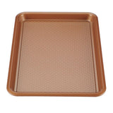 Ayesha Bakeware Nonstick Cookie Pan Set, 3-Piece, Copper
