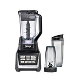 Nutri Auto-iQ 72 oz. 5-Speed Black Blender with Travel Cups