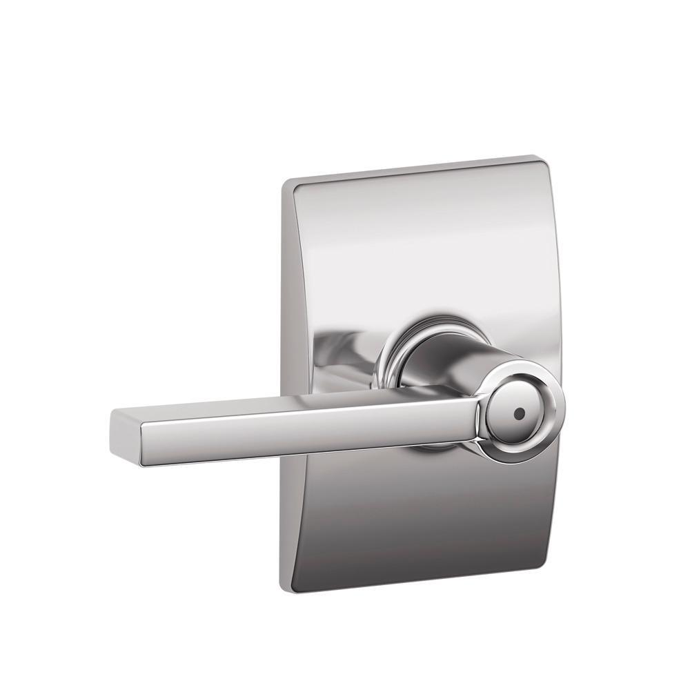 Latitude Aged Bronze Privacy Bed/Bath Door Lever with Century Trim - Super Arbor