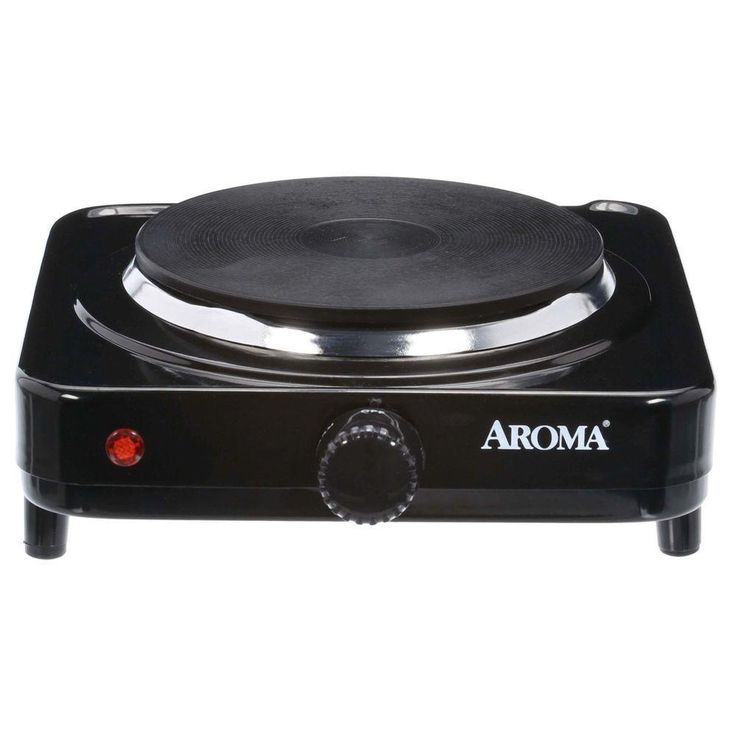 2-Burner 7.5 in. Black Diecast Hot Plate with Temperature Control