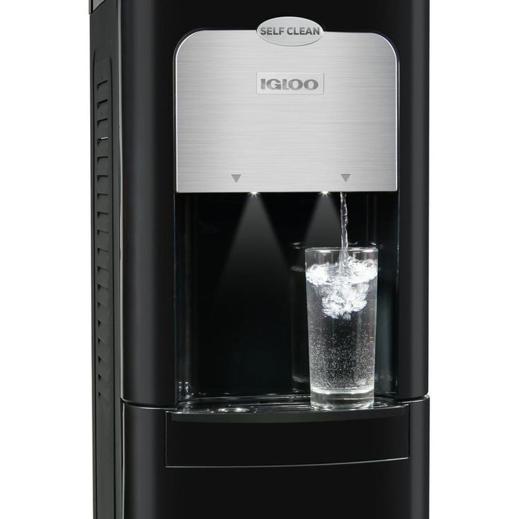 3 or 5 Gal. Water Cooler in Black with Self-Cleaning Feature