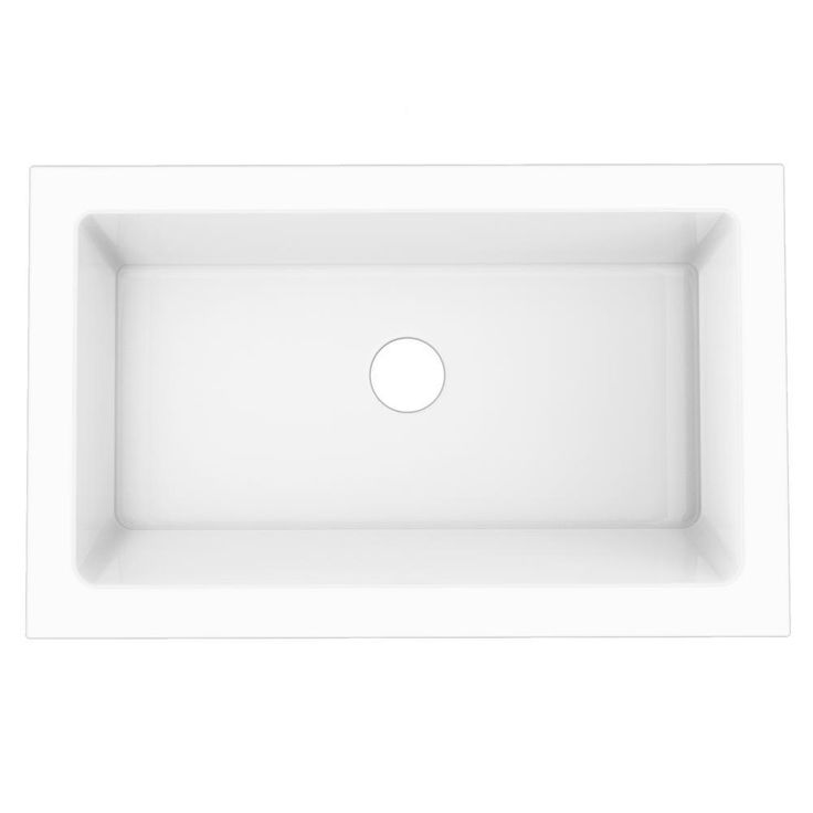 Elevate Quick-Fit Undermount Farmhouse Fireclay 33.85 Single Bowl Kitchen Sink in Crisp White