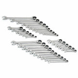 SAE/Metric Combination Ratcheting Wrench Set (20-Piece) - Super Arbor
