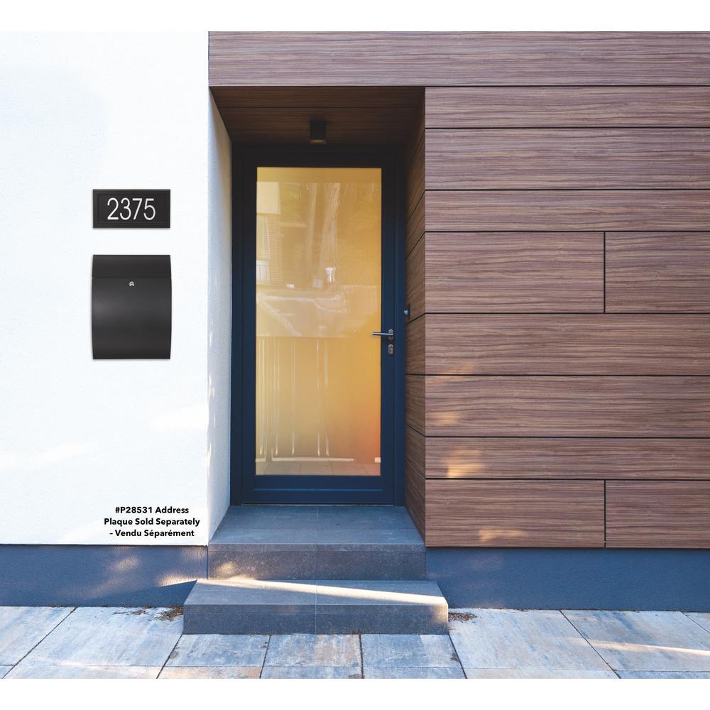 Black Contemporary Locking Mailbox - Super Arbor