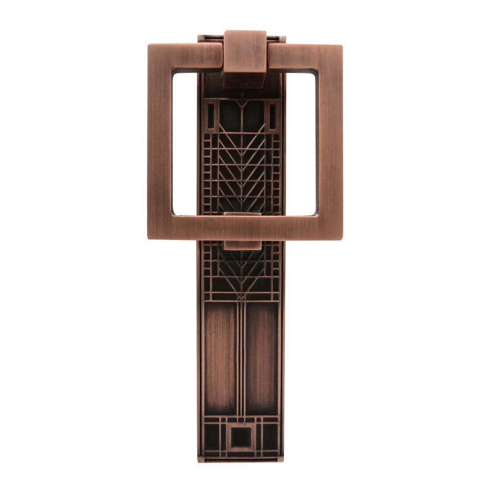 Frank Lloyd Wright Collection Tree of Life Antique Pewter Door Knocker - Super Arbor