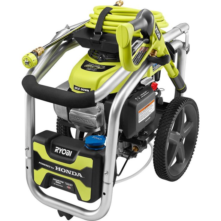 RYOBI 3300 PSI 2.3 GPM Cold Water Gas Pressure Washer with Honda GCV190 Idle Down