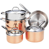 Multi-Ply Clad 10-Piece Stainless Steel Nonstick Cookware Set