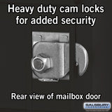 3400 Series Black Mount 4C Pedestal Mailbox with 20 MB1 Doors/2 PL - Super Arbor