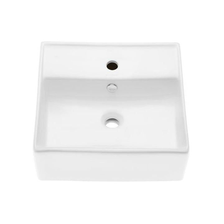 Swiss Madison Claire Compact Ceramic Wall Hung Sink in White
