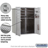 3700 Horizontal Series 6-Compartment with 2-Parcel Locker Recessed Mount Mailbox - Super Arbor