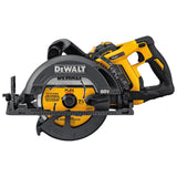 FLEXVOLT 60-Volt MAX Lithium-Ion Cordless Brushless 7-1/4 in. Wormdrive Style Circ Saw w/ Battery 3Ah, Charger and Bag - Super Arbor