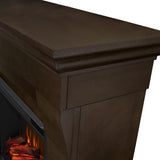 Chateau 41 in. Electric Fireplace in Dark Walnut - Super Arbor