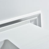 Ashinton 49 in. W x 22 in. D Single Basin Solid Surface Vanity Top in Solid White with Intergrated White Basin - Super Arbor