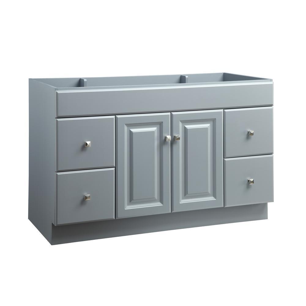 Wyndham 48 in. W x 21 in. H Bathroom Vanity Cabinet Only in White Semi-Gloss
