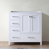 Caroline Madison 36 in. W Bath Vanity Cabinet Only in White - Super Arbor