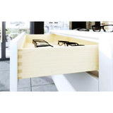 21 in. Full Extension Under Mount Soft Close Ball Bearing Drawer Slide with Rear Bracket Set (6-Pair) - Super Arbor