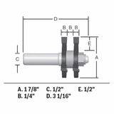 Bosch 1-7/8-in Carbide-Tipped Tongue and Groove Router Bit