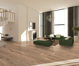 CALI Meritage Carmel Valley Oak 9-1/2-in W x 3/5-in T x Varying Length Wirebrushed Water Resistant Engineered Hardwood Flooring (34.1-sq ft / Carton)