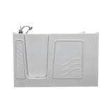 60 in. Walk-In Non-Whirlpool Bathtub in White with 1.28 GPF Single Flush Toilet - Super Arbor