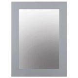 22 in. W x 30 in. H Framed Rectangular  Bathroom Vanity Mirror in Pebble Grey