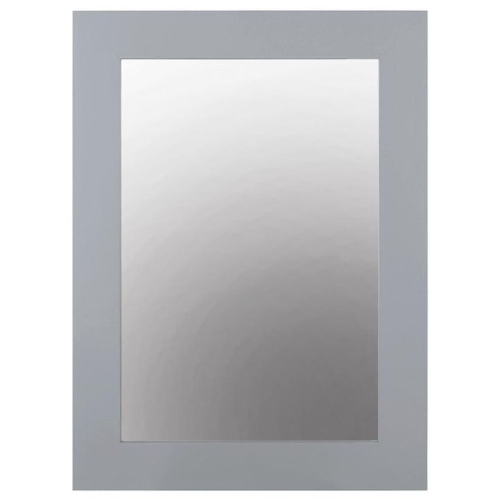 22 in. W x 30 in. H Framed Rectangular  Bathroom Vanity Mirror in Pebble Grey