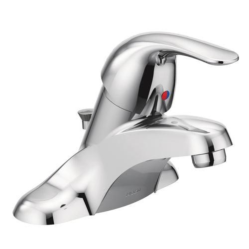 Moen Adler Chrome 1-handle 4-in Centerset WaterSense Bathroom Sink Faucet with Drain