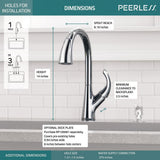Parkwood Single-Handle Pull-Down Sprayer Kitchen Faucet in Chrome - Super Arbor