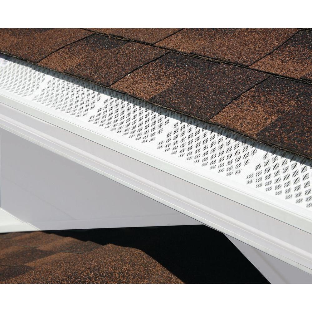 3 ft. White Snap-In Filter Gutter Guard