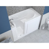 HD Series 30 in. x 60 in. Left Drain Quick Fill Walk-In Soaking Bathtub in White - Super Arbor