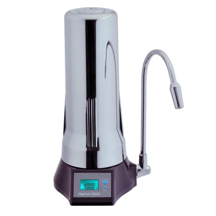 5-Stage Counter Top Filtration System with LCD Display in Chrome