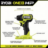 ONE+ HP 18V Brushless Cordless Compact 2-Tool Combo Kit with One-Handed Recip Saw and 3/8 in. Impact Wrench (Tools Only) - Super Arbor