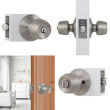 Brandywine Stainless Steel House Pack with 2 Entry, 2 Single Cylinder Deadbolts, 3 Privacy, 3 Passage Knobs