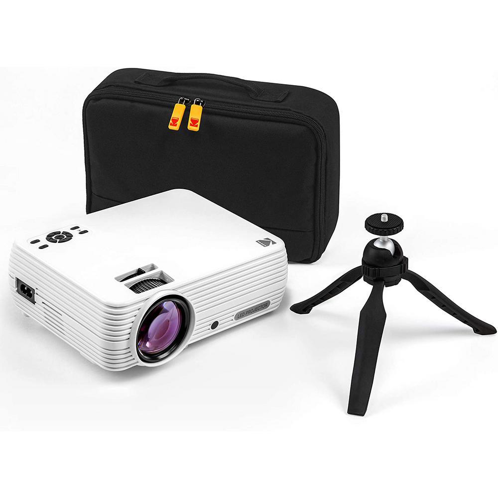 FLIK X7 1280 x 720 LCD Home Theater Projector System with 100 Lumens -Tripod and Case Included -Projects Up to 150 in. - Super Arbor