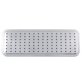 1-Spray 13.75 in. Single Wall Mount Fixed Rain Shower Head in Black Chrome - Super Arbor