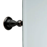 Delta Porter 26 in. x 23 in. Frameless Oval Bathroom Mirror with Beveled Edges in Oil Rubbed Bronze