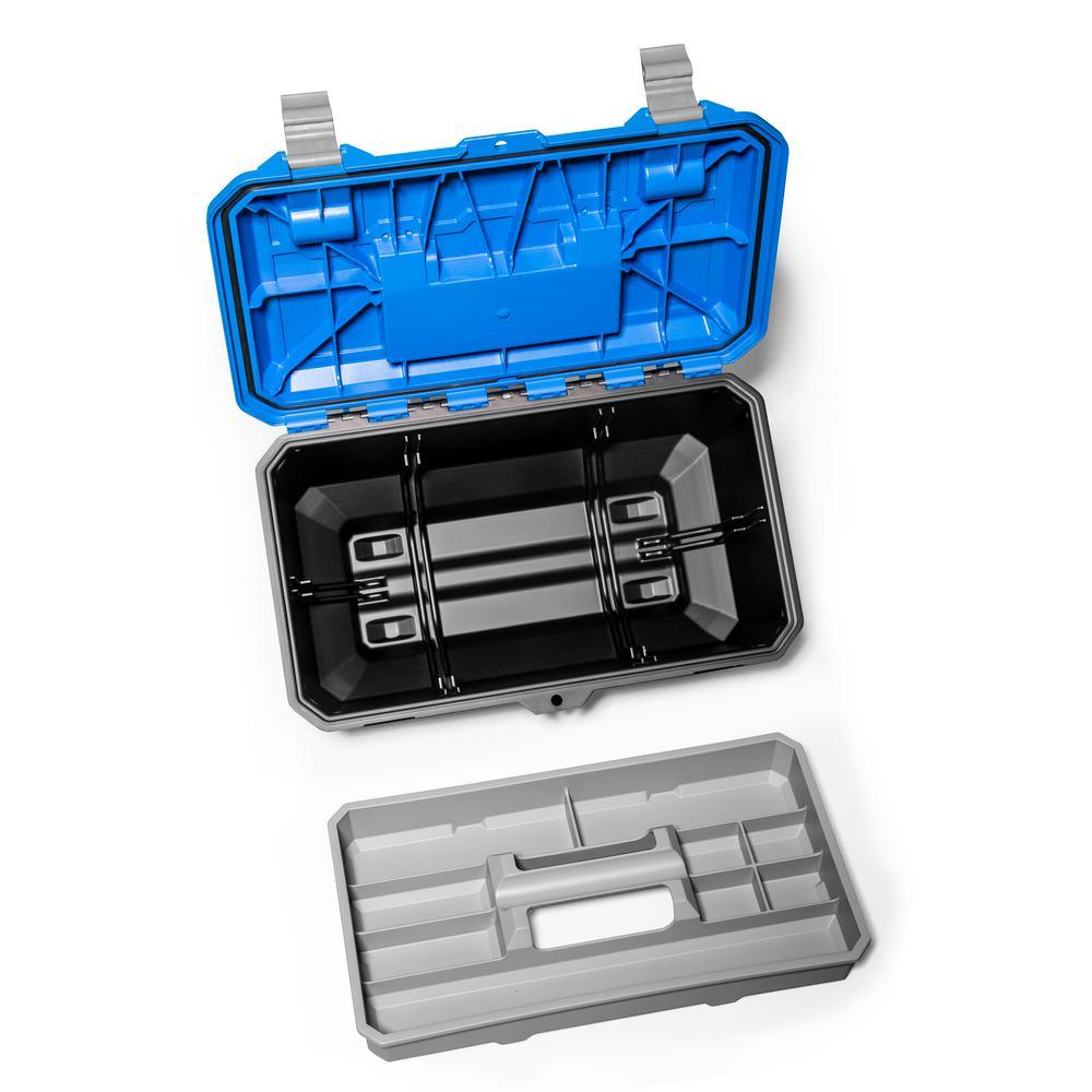DECKED Crossbox 17 in. Drawer Tool Box in Blue and Black - Super Arbor