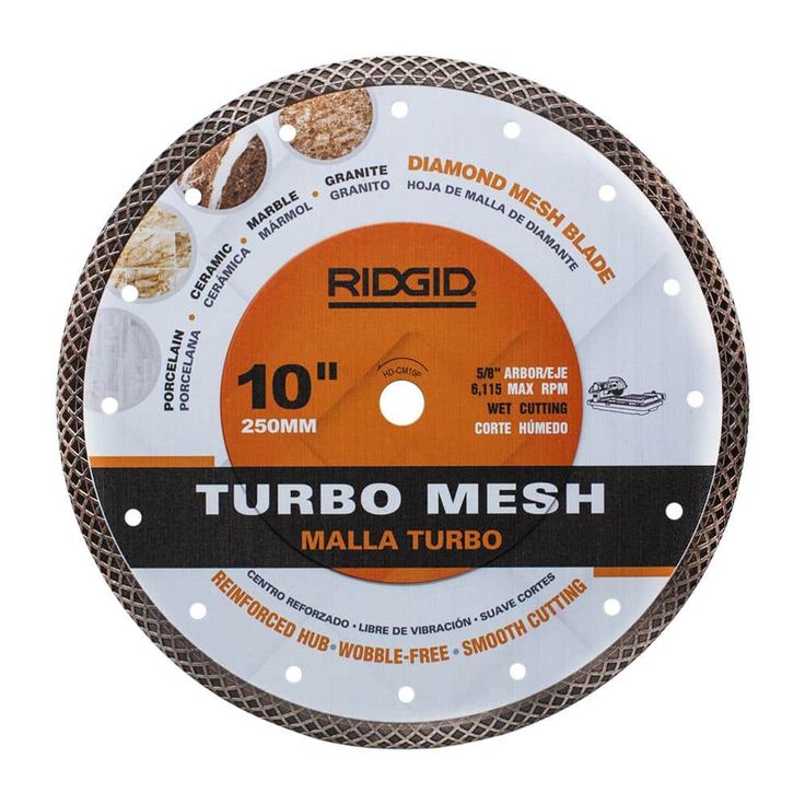 10 in. Mesh Rim Diamond Blade